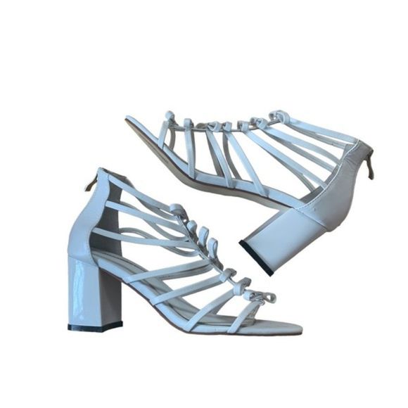 White Alexander Wang Block Heels Size EU 38 - Picture 3 of 14